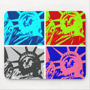 Pop Art Lady Liberty New York City Muismat