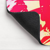 Pop Art Lady Liberty New York City Rood Geel Muismat (Hoek)