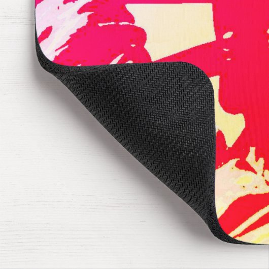 Pop Art Lady Liberty New York City Rood Geel Muismat (Hoek)