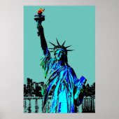 Pop Art Lady Liberty Poster (Voorkant)