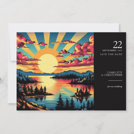 Pop Art Lake Save The Date (Voorkant)
