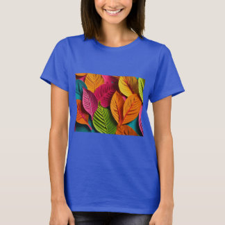 "Pop Art Leaf Burst" T-shirt