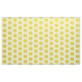 Pop Art Lemon Slices - witte achtergrond Stof (Yard (91,4 cm))