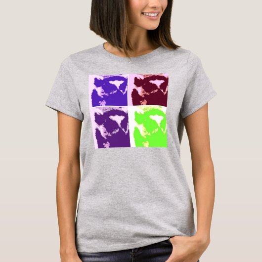 Pop Art Lemur T-shirt (Voorkant)