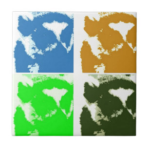 Pop Art Lemurs Tegeltje