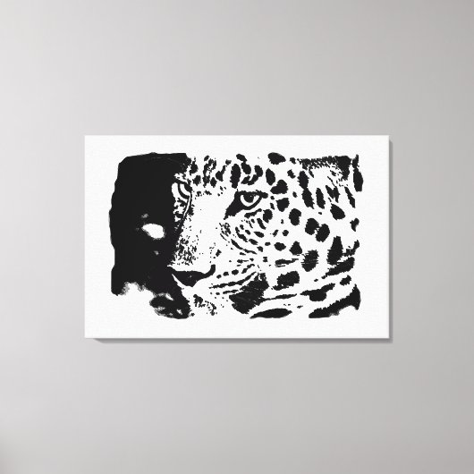 Pop Art Leopard Wrapped Canvas (Voorkant)