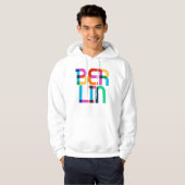 Pop Art Letters Berlijn Duitsland Hoodie (Voorkant volledig)