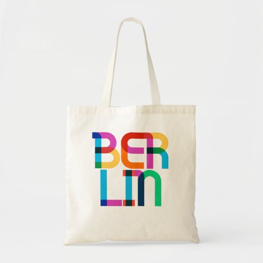 Pop Art Letters Berlijn Duitsland Tote Bag (Voorkant)