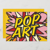 POP ART Leuk Retro Stripboek Kaart (Voorkant / Achterkant)