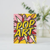 POP ART Leuk Retro Stripboek Pop Art Briefkaart (Staand voorkant)