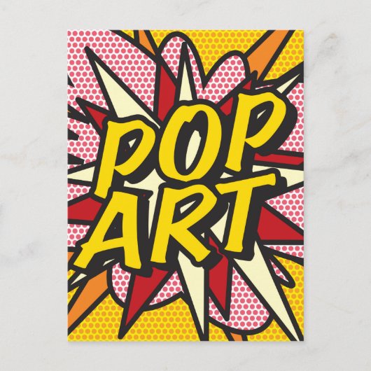 POP ART Leuk Retro Stripboek Pop Art Briefkaart (Voorkant)