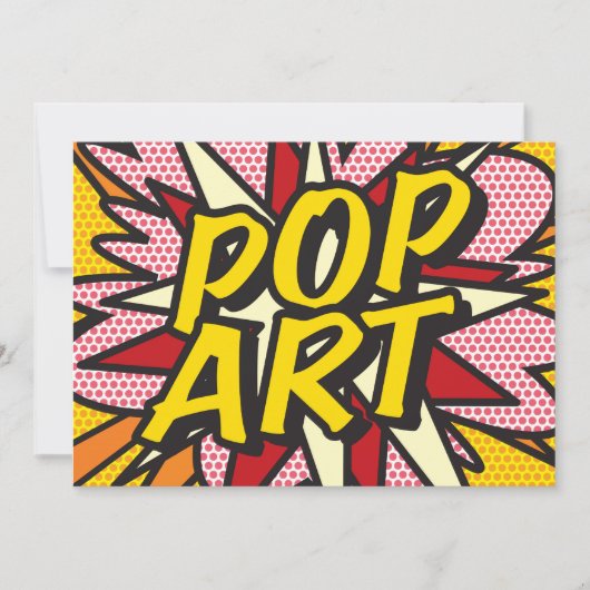 POP ART Leuk Retro Stripboek Pop Art Kaart (Voorkant)