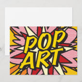 POP ART Leuk Retro Stripboek Pop Art Kaart (Voorkant / Achterkant)