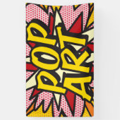POP ART Leuk Retro Stripboek Pop Art Spandoek (Verticaal)