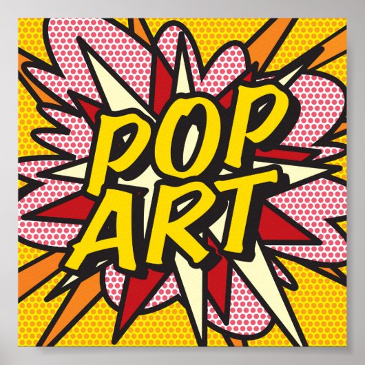 POP ART Leuk Retro Stripboek Poster (Voorkant)