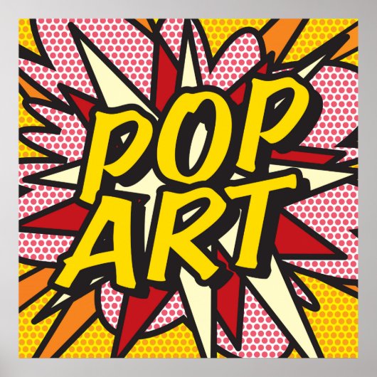 POP ART Leuke Retro Strip Pop Art Poster (Voorkant)