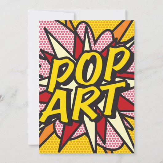 POP ART Leuke Retro Stripboek Kaart (Voorkant)