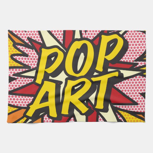 POP ART Leuke Retro Stripboek Theedoek (Horizontaal)