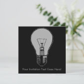 Pop Art Light Bulb Kaart (Staand voorkant)