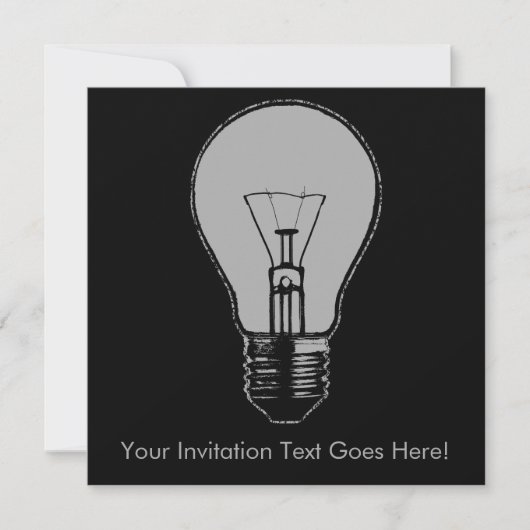 Pop Art Light Bulb Kaart (Voorkant)