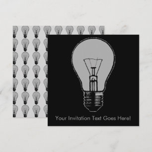 Pop Art Light Bulb Kaart