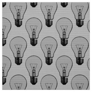 Pop Art Light Bulb Stof
