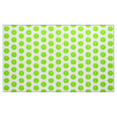 Pop Art Limoen — witte achtergrond Stof (Yard (91,4 cm))