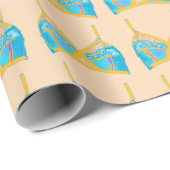 Pop Art Lingerie in Blue en Gold Cadeaupapier (Rol Hoek)