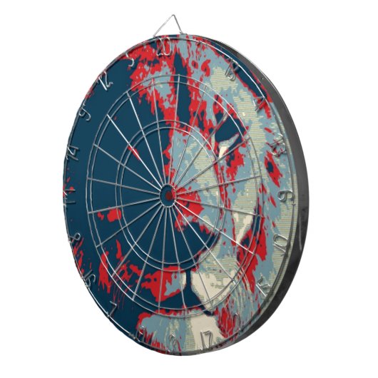 Pop Art Lion Dartbord (Voorkant Rechts)