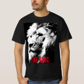 Pop Art Lion Face Elegant Mannen Moderne Sjabloon T-shirt (Voorkant)