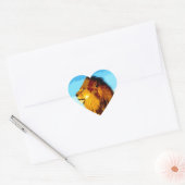 Pop Art Lion Hart Sticker (Envelop)
