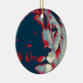 Pop Art Lion Keramisch Ornament (Rechts)