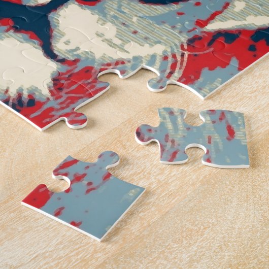 Pop Art Lion Legpuzzel (Zijkant)