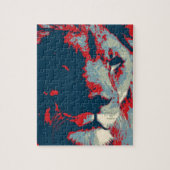 Pop Art Lion Legpuzzel (Verticaal)