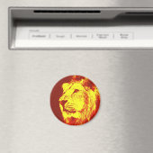Pop Art Lion Magneet (Insitu (Vaatwasser))