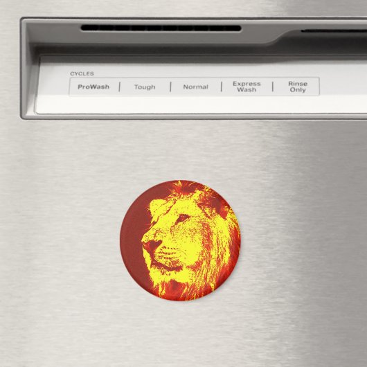 Pop Art Lion Magneet (Insitu (Vaatwasser))