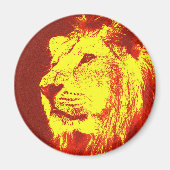 Pop Art Lion Magneet (Voorkant)