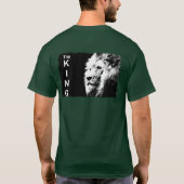 Pop Art Lion Modern Sjabloon Deep Forest Green T-shirt (Achterkant)