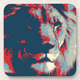Pop Art Lion Onderzetter