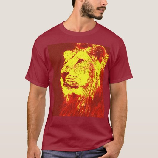 Pop Art Lion T-shirt (Voorkant)