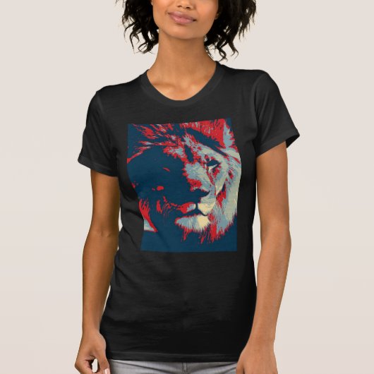 Pop Art Lion T-shirt (Voorkant)