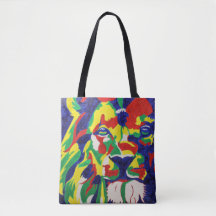 Pop Art Lion Tas