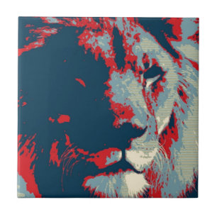 Pop Art Lion Tegeltje