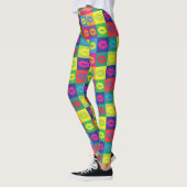Pop Art Lips Kleurrijke Patroon Leggings (Links)