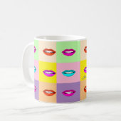 Pop Art Lips Koffiemok (Voorkant links)