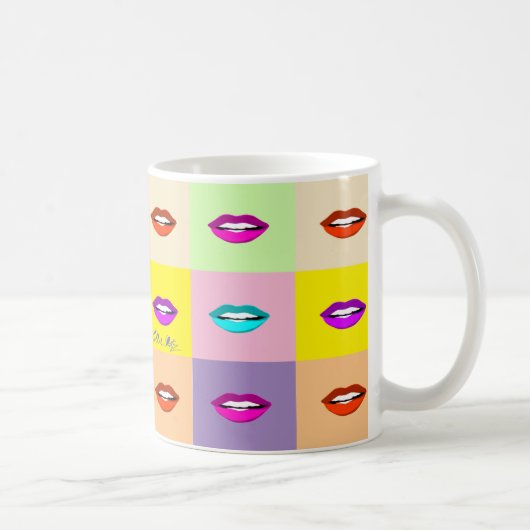 Pop Art Lips Koffiemok (Rechts)