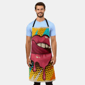 Pop Art Lips: Trendy Schort (Gedragen)