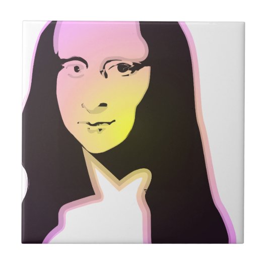 Pop Art Lisa Tegeltje (Voorkant)