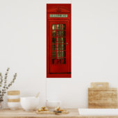 Pop Art  London City Red Poster (Keuken)