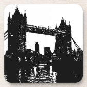 Pop Art London Tower Bridge Bier Onderzetter (Voorkant)